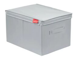 СЕЙРА, короб с откидной крышкой, 30х40х25 см, серый
