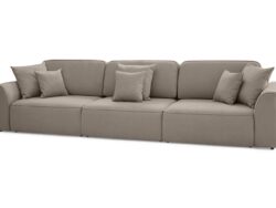 СИЭТЛ 351, диван-кровать, прямой, серо-коричневый, М10