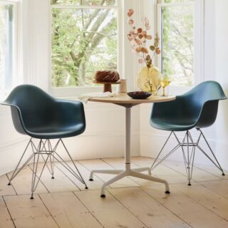 EAMES Steel, кресло с ножками из металла, черный/хром