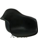 EAMES Steel, кресло с ножками из металла, черный/хром