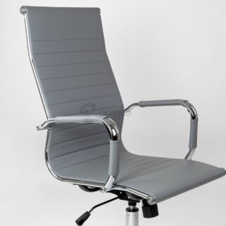 ОФИС 110, кресло рабочее, экокожа, серый