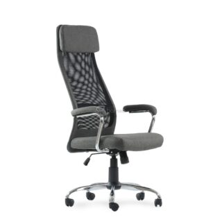 ОФИС К-115, кресло рабочее, серое сиденье, черная сетка