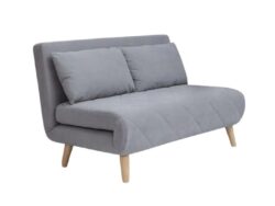 ЭЛЛИ, диван-кровать, 136 см, велюр, дымчатый серый