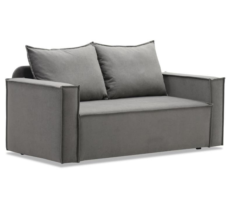 БОХО, диван-кушетка, шенилловая рогожка, серый, М БОХО, диван-кушетка, шенилловая рогожка, серый, М