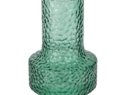 ЭМЕРАЛЬД, ваза из цветного стекла, 26 см, зеленый