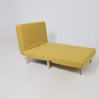 ЭЛЛИ, кресло-кровать, 79 см, велюр, желтый