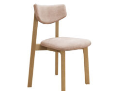 ВЕГА, стул из массива березы, мягкое сидение и спинка, дуб/карамель