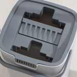 РАККУН, набор для уборки 11л: ведро с отсеками, швабра плоская, серый