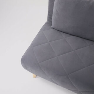 ЭЛЛИ, кресло-кровать, 79 см, велюр, дрим серый