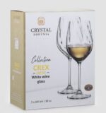 КРИСТАЛЛ Богемия, бокалы для белого вина, 2 шт, хрустальное стекло