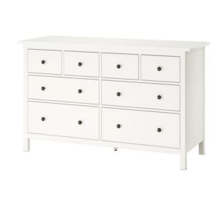 КЫМОР, комод 8 ящиков из массива сосны, 160х50х96 см, белый