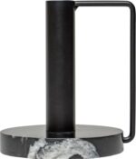 БЛЭК, подсвечник на 1 свечу с ручкой, 12 см, металл, черный