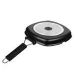 КОБАЛЬТ, сковорода-гриль со складной ручкой, 24х24 см, мраморное а/п покрытие , индукция