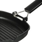 КОБАЛЬТ, сковорода-гриль со складной ручкой, 24х24 см, мраморное а/п покрытие , индукция