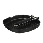 КОБАЛЬТ, сковорода-гриль со складной ручкой, 24х24 см, мраморное а/п покрытие , индукция