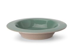 НАТУРА, тарелка суповая, керамика, 23 см, зеленый