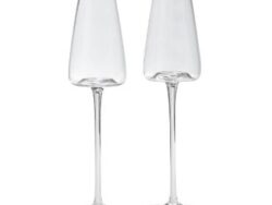 АМЬЕН, набор бокалов для шампанского, 2 шт, 230 мл, кристальное стекло