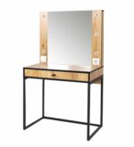 БЕРГЕН, трюмо, 80х45см, Дуб Крафт Золотой/Черный, М3