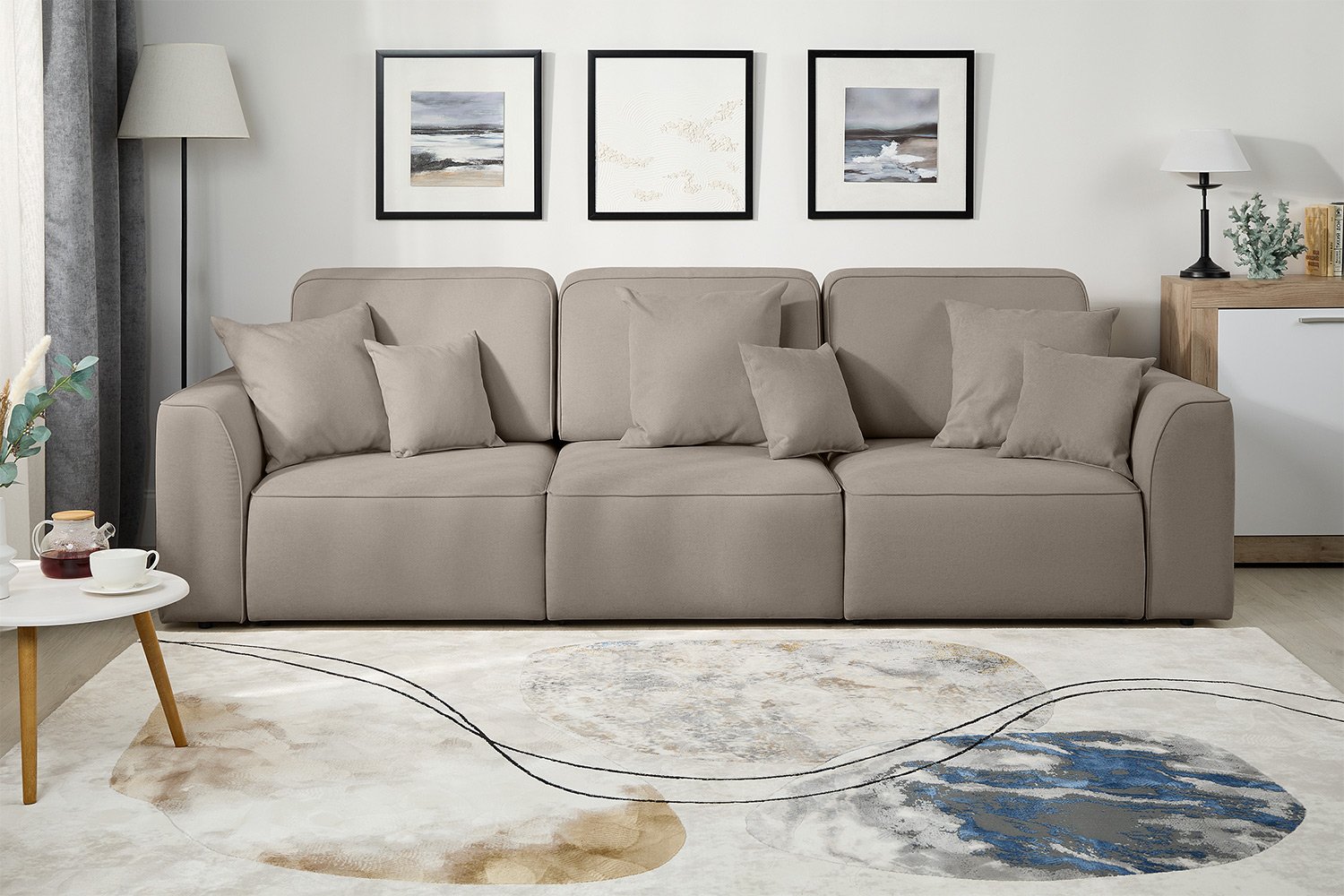 СИЭТЛ 289, прямой диван-кровать, серо-коричневый, М10 СИЭТЛ 289, прямой диван-кровать, серо-коричневый, М10