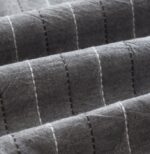 ЖАККАРД, постельное белье, 2-спальное, жаккард, серое в полоску