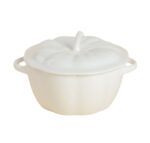 ОСЕННИЙ БРИЗ, горшочек для запекания, 425 мл, керамика, тыква, белый