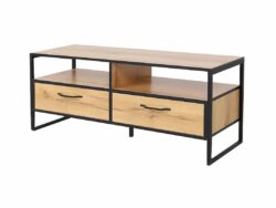 ВИРТОН 11, тумба под ТВ, 120х40х50 см, крафт золотой/черный, М3