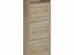 СИРИУС, тумба для обуви с 3 дверьми, 60х143 см, дуб сонома, M2