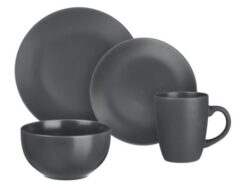 МИЛЛИМИ, набор столовой посуды, 16 пр, керамика, графит