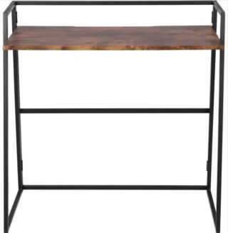 ВАДДЕР КОМПАКТ, письменный стол складной, 84,5х42 см, металл/мдф, темно-коричневый