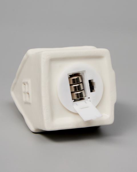 ВИНТЕР, светодиодное украшение из керамики, LR44×3, уютный дом, 9,8 см, белый ВИНТЕР, светодиодное украшение из керамики, LR44×3, уютный дом, 9,8 см, белый