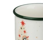 ВИНТЕР Щелкунчик, кружка, 400 мл, керамика, белый/зеленый