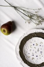 РОЙАЛ, тарелка фарфоровая, 21 см, коричневый