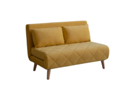 ЭЛЛИ, диван-кровать, 126 см, велюр, желтый