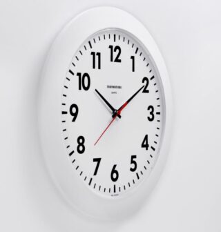 КЛАССИКА, часы настенные, плавный ход, 1хАА, 30 см, белый обод