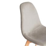 СИНДИ СОФТ, мягкий стул, массив бука/велюр, светло-серый