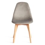 СИНДИ СОФТ, мягкий стул, массив бука/велюр, светло-серый