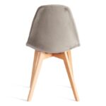 СИНДИ СОФТ, мягкий стул, массив бука/велюр, светло-серый