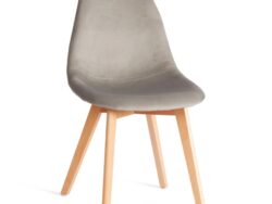 СИНДИ СОФТ, мягкий стул, массив бука/велюр, светло-серый