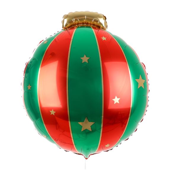 ВИНТЕР, воздушный шар фольгированный, 28 см, зеленый/красный ВИНТЕР, воздушный шар фольгированный, 28 см, зеленый/красный