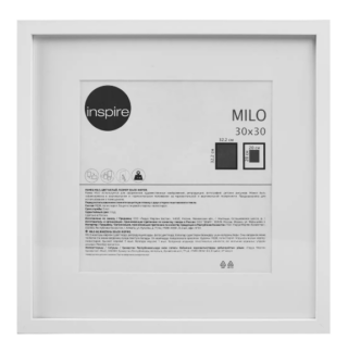 МИЛО, рамка, 30х30 см, МДФ, белый
