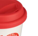 ВИНТЕР, кружка для кофе с крышкой, 450 мл, фарфор, зеленый/красный, МИКС