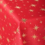ВИНТЕР Щелкунчик, скатерть текстильная с фольгированным принтом, 140х180 см, красный/зеленый