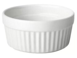 МЕНАЖ, кокотница фарфоровая, 9х4.5 см, белый