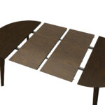 ОРИОН Classic+, стол раздвижной из массива березы, 100/140/180х76, орех