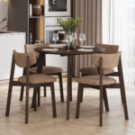 ОРИОН Classic+, стол раздвижной из массива березы, 100/140/180х76, орех