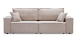 ФАБИО, диван-кровать, прямой, букле, бежевый, 250х85х101 см