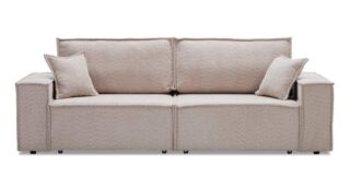 ФАБИО, диван-кровать, букле, бежевый, 250х85х101 см