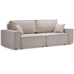 ФАБИО, диван-кровать, прямой, букле, бежевый, 250х85х101 см