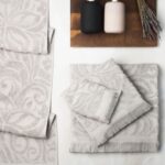 ШАНТАЛЬ, набор полотенец, 3 шт: 30х50 см, 50х90 см, 70х130 см, серый,