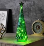 ВИНТЕР, украшение светодиодное на батарейках, АААх2, ёлка, 29 см, зеленый перламутр